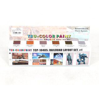 Tru-Color 10405 Railroad Layout 6-Color Paint Set #1