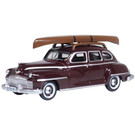 Oxford 87DS46007 Desoto Sedan w/Canoe, Maroon