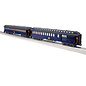 Lionel 2427560 Royal Blue Wood Passenger 2 Pack B
