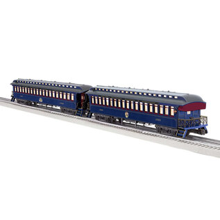 Lionel 2427570 Royal Blue Wood Passenger 2-Pack-C