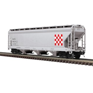 Atlas O 3001626 3-Bay Cov. Hopper Ralston Purina, 3 Rail