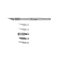 Excel Hobby Blades 19001 #1 Light Duty Knife w/Cap & Extra Blades