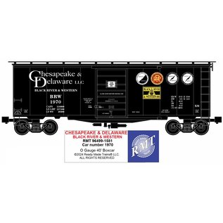 RMT 96499-1581 C&D, Black River & Western Steel Side PS-1 40' Boxcar