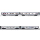 Lionel 2527160 Amtrak 18" Aluminum 4 Pack Phase I