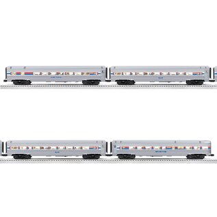 Lionel 2527160 Amtrak 18" Aluminum 4 Pack Phase I