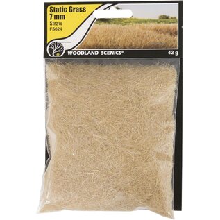 Woodland Scenics FS624 Static Grass Straw, 7mm