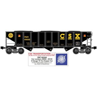 RMT 662046  CSX/PAR 70 Ton Hopper Car (pre-order)
