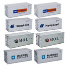 Atlas 3002596 20' Refrigerated Container Assortment