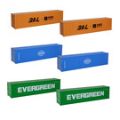 Atlas 3002587  O 40' High Cube Container Assortment #1 (6-Pack)