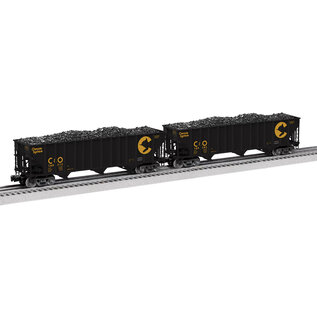 Lionel 2326088 Chessie 100T Hopper 2-Pack (C&O)