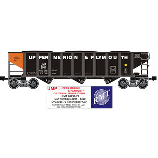 RMT 6629922 Upper Merion & Plymouth 70 Ton Hopper Car (pre-order)