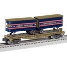 Lionel 2528670 Liberty Eagle Rail Flatcar with Piggyback Trailers