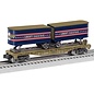 Lionel 2528670 Liberty Eagle Rail Flatcar with Piggyback Trailers