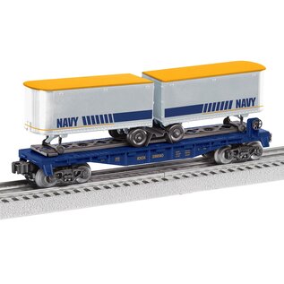 Lionel 2528690 Navy Flatcar with Piggyback Trailers