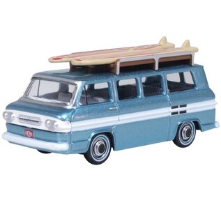 Oxford 87CG61001 Chevy Corvair Van w/Boards, Turquoise