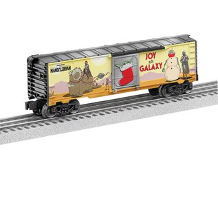 Lionel 2528300 STAR WARS Mandalorian Grogu Christmas Boxcar