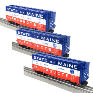 RMT State of Maine PS-1 40' Boxcar 3 Car Set