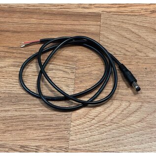 Henning's Trains Barrel-Style DC Connector w/3ft wire, Push-In Plug for Lionel