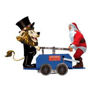 Lionel 2535010 Lenny & Santa Handcar- Blue