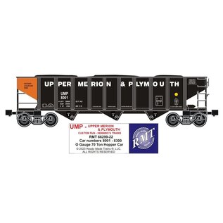 RMT 6629922-3 Upper Merion & Plymouth 70 Ton Hopper Car 3-Pack
