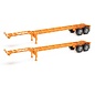 Walthers 4552 40' Container Chassis Orange (2-Pack)