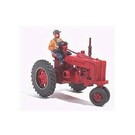 GHQ 60001 Tractor w/Farmer Farm Machinery Unpainted Metal Kit