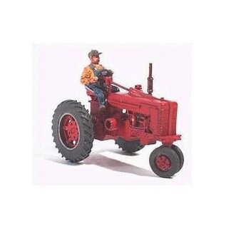 GHQ 60001 Tractor w/Farmer Farm Machinery Unpainted Metal Kit