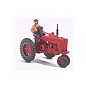 GHQ 60001 Tractor w/Farmer Farm Machinery Unpainted Metal Kit