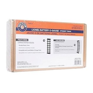 Lionel 712137 Lionel Battery O-Gauge Straight Track, 12Pcs