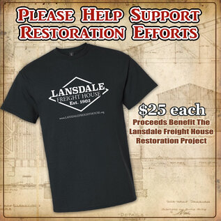 Discover Lansdale Lansdale Freight House T-Shirt, 3X-Large