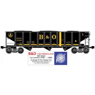 RMT 66223 B&O 70 Ton 3-Bay Hopper Car