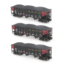 RMT 66299-48-3 New Hope & Ivyland 70 Ton 3-Bay Hopper Car 3-Pack