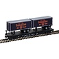 Atlas 50006504 50' Flat Car w/2 Trailers Ballantine, EL #7413