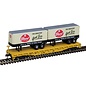 Atlas 50006512 50' Flat Car w/2 Trailers Pearl, TXTC #107