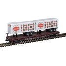 Atlas 50006515 50' Flat Car w/2 Trailers Schaefer, TTX #475095