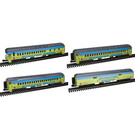 Atlas 3001773A Heavyweight Strates Shows Blue Train, 4 Car Set