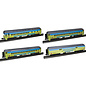 Atlas 3001773A Heavyweight Strates Shows Blue Train, 4 Car Set
