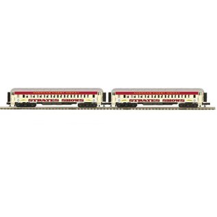 Atlas 3001772B Heavyweight Strates Shows Red Train, 2 Car Set