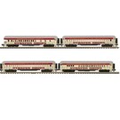 Atlas 3001772A Heavyweight Strates Shows Red Train, 4 Car Set