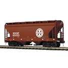 Atlas 3001888 BNSF 2-Bay Centerflow Hopper (Brown/White)