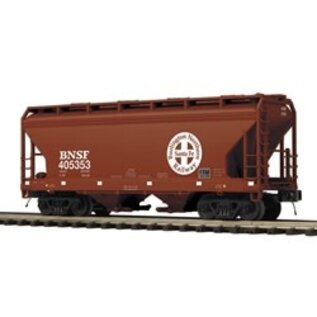 Atlas 3001888 BNSF 2-Bay Centerflow Hopper (Brown/White)