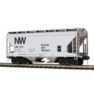 Atlas 3001890 Norfolk & Western 2-Bay Centerflow Hopper (Gray/Black)