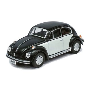 Atlas 3009937 VW Beetle, Matte Black & White, 1/43