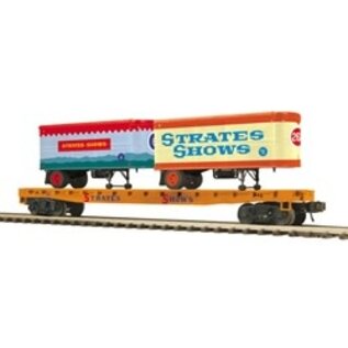 Atlas 3002599 Strates Shows Flatcar w/Two 20' Trailers #66