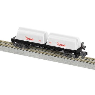 American Flyer 2019152 Bordens #1401 Milk Flat Car, S Gauge