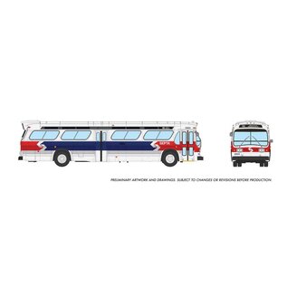 Rapido 753163 SEPTA #4304 Deluxe GM Fishbowl Bus