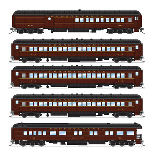 Broadway Limited 8965 PRR PassengerSet 1940's 5-Car Set