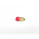 Henning's Parts 2447CR  2447 Clear RED Small Head, Screw In Bulb, 24V