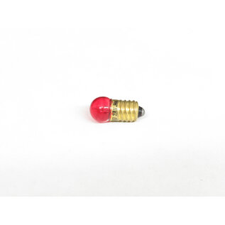 Henning's Parts 2447CR  2447 Clear RED Small Head, Screw In Bulb, 24V