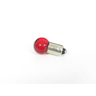 Henning's Parts 57CR Clear Red Large Head Bayonet Bulb, 12v